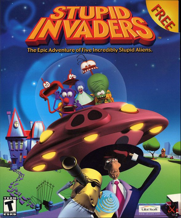 Stupid Invaders box art for Sega Dreamcast